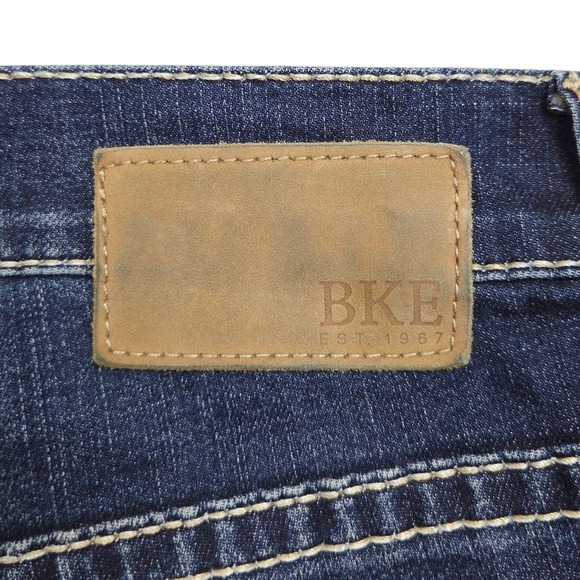 BKE Jake Straight Jeans Mens 31 x 30 Dark Wash Mid Rise - Picture 9 of 12